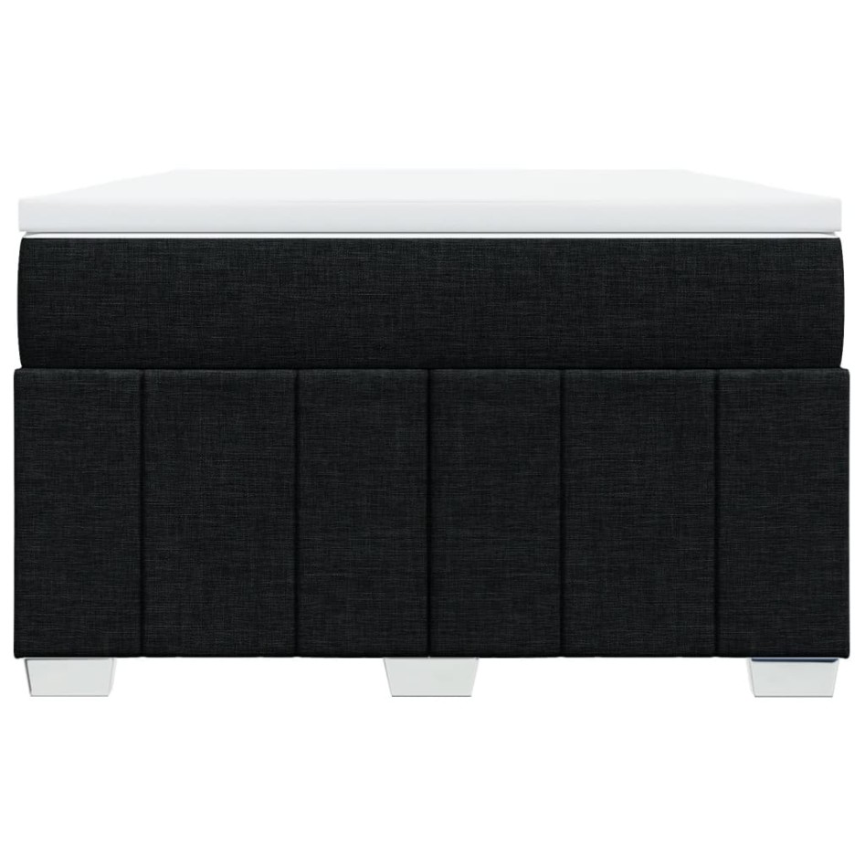 Cama box spring con colchón tela negro 120x190