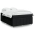 Cama box spring con colchón tela negro 140x200