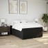 Cama box spring con colchón tela negro 140x200