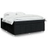 Cama box spring con colchón tela negro 180x200