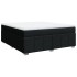 Cama box spring con colchón tela negro 180x200