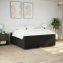 Cama box spring con colchón tela negro 180x200