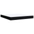 Cama box spring con colchón tela negro 180x200
