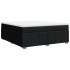 Cama box spring con colchón tela negro 180x200