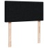 Cama box spring con colchón tela negro 100x200