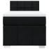 Cama box spring con colchón tela negro 100x200