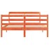 Estructura de cama sin colchón madera maciza marrón 135x190