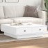 Mesa de centro madera contrachapada blanco 90x90x28