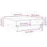 Mesa de centro madera contrachapada blanco 90x90x28