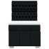Cama box spring con colchón tela negro 90x190