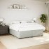 Estructura de cama sin colchón terciopelo gris claro 180x200
