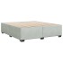 Estructura de cama sin colchón terciopelo gris claro 180x200