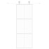 Puerta corredera vidrio templado y aluminio blanca 76x205