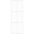 Puerta corredera vidrio templado y aluminio blanca 76x205