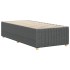 Estructura de cama individual tela gris
