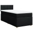 Cama box spring individual con colchón tela