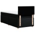 Cama box spring individual con colchón tela