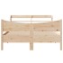 Estructura de cama con cabecero madera maciza pino 140x190