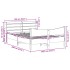 Estructura de cama con cabecero madera maciza pino 140x190