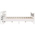 Estructura de cama con cabecero madera pino blanco 140x190