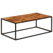 Mesa de centro 110x60x40 cm madera maciza de acacia y acero