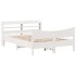 Estructura de cama con cabecero madera de pino blanco