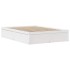 Estructura de cama con cabecero madera pino blanco 140x190
