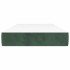 Colchón muelles ensacados terciopelo verde oscuro 80x220x20