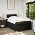 Cama box spring con colchón tela negro 120x190