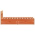 Estructura de cama sin colchón madera de pino marrón 90x200