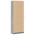 Aparador con LED madera ingeniería gris Sonoma 74x32,5x200