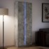 Aparador con LED madera ingeniería gris hormigón 74x32,5x200