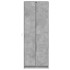 Aparador con LED madera ingeniería gris hormigón 74x32,5x200