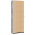 Aparador con LED madera ingeniería gris hormigón 74x32,5x200