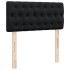 Cama box spring con colchón cuero sintético negro 90x190