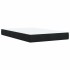 Cama box spring con colchón terciopelo negro 120x190