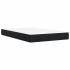 Cama box spring con colchón terciopelo negro 120x200