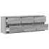 Mueble de TV madera ingeniería gris Sonoma 140x34x50