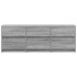 Mueble de TV madera ingeniería gris Sonoma 140x34x50