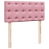 Cama box spring con colchón terciopelo rosa 90x200