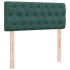 Cama box spring con colchón terciopelo verde oscuro 120x200