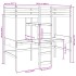 Cama alta sin colchón madera maciza pino marrón cera 80x200