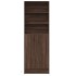 Aparador con LED madera ingeniería marrón roble 69x32,5x200