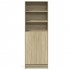 Aparador con LED madera ingeniería roble Sonoma 69x32,5x200