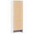 Aparador con LED madera de ingeniería blanco 69x32,5x200