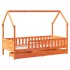 Estructura de cama para niños con cajones madera pino 90x200