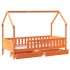 Estructura de cama para niños con cajones madera pino 90x200