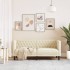 Sofá Chesterfield de 2 plazas cuero artificial blanco