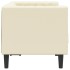 Sofá Chesterfield de 2 plazas cuero artificial blanco