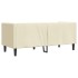 Sofá Chesterfield de 2 plazas cuero artificial blanco